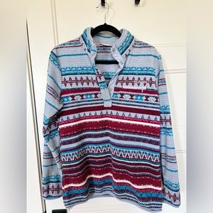 Columbia Snap pullover Aztec tribal print size M